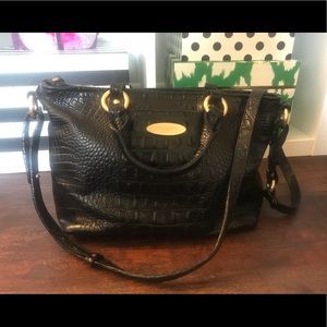 Black Brahmin Leather Satchel